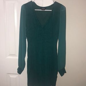 BEBE never worn green sweater dress!